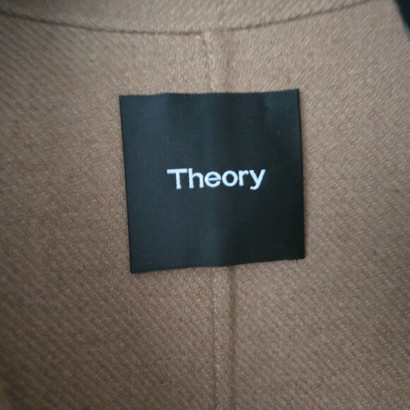 THEORY  NEW CAMEL  Wool Coat - Picture 4 of 6